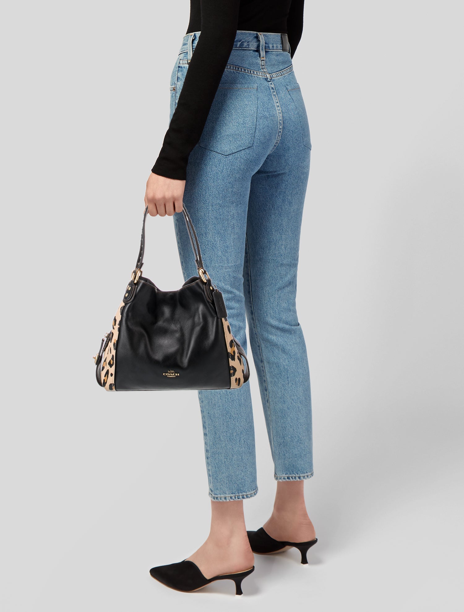 Coach Leather Top Handle Bag