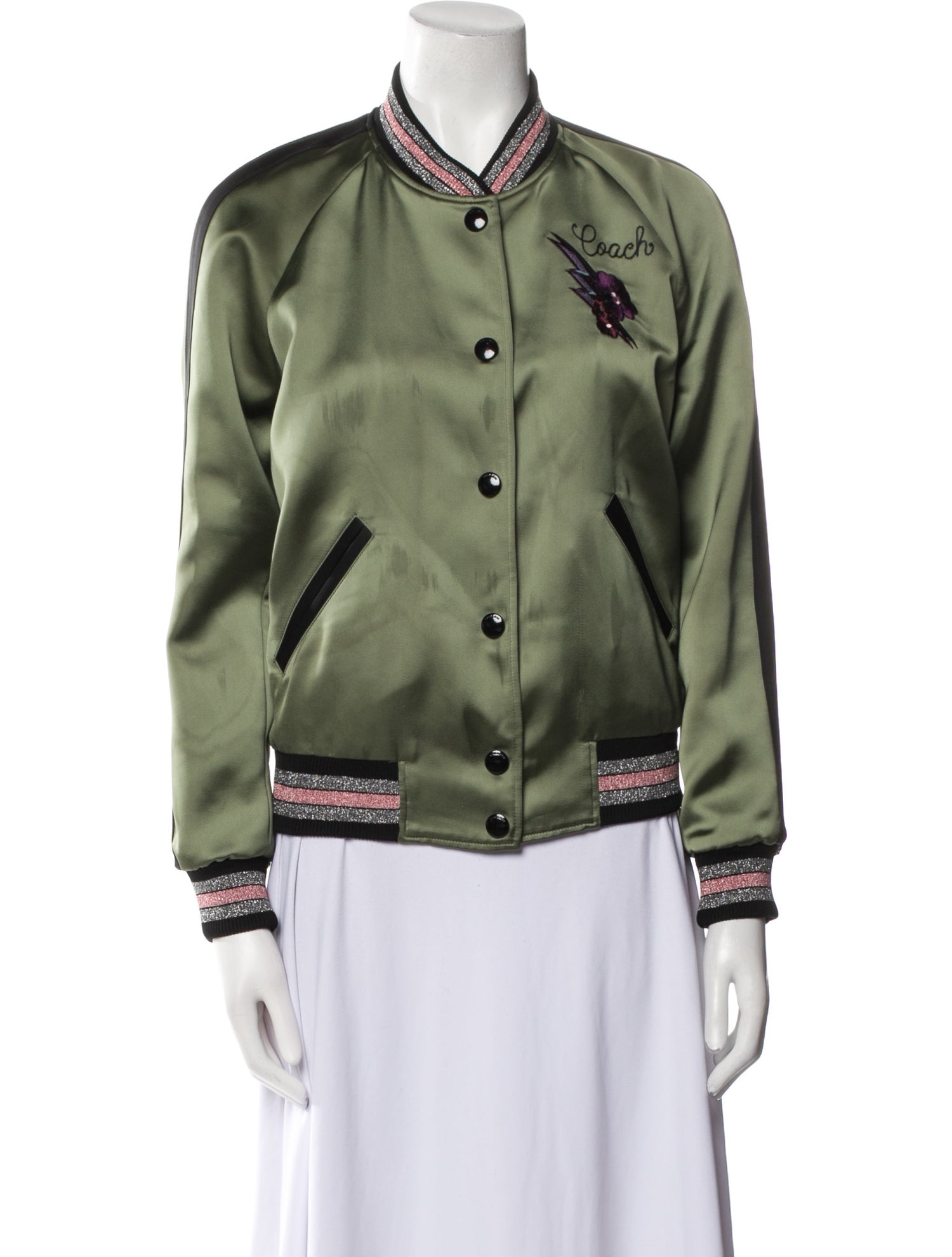 Coach Graphic Print Bomber Jacket