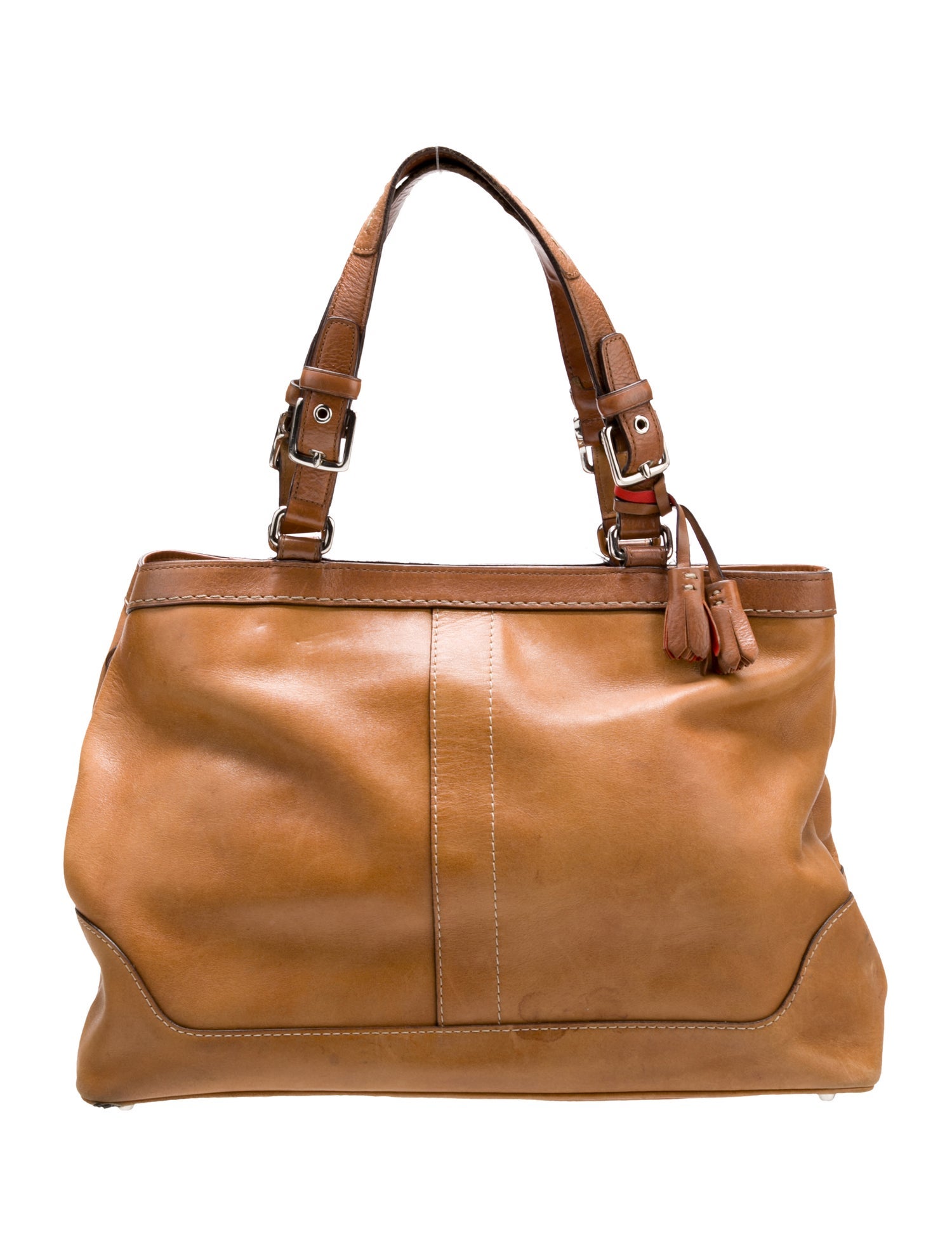 Coach Leather Top Handle Bag