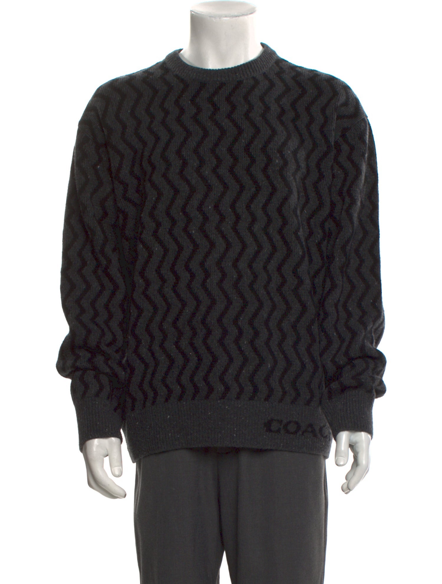 Coach Wool Striped Pullover