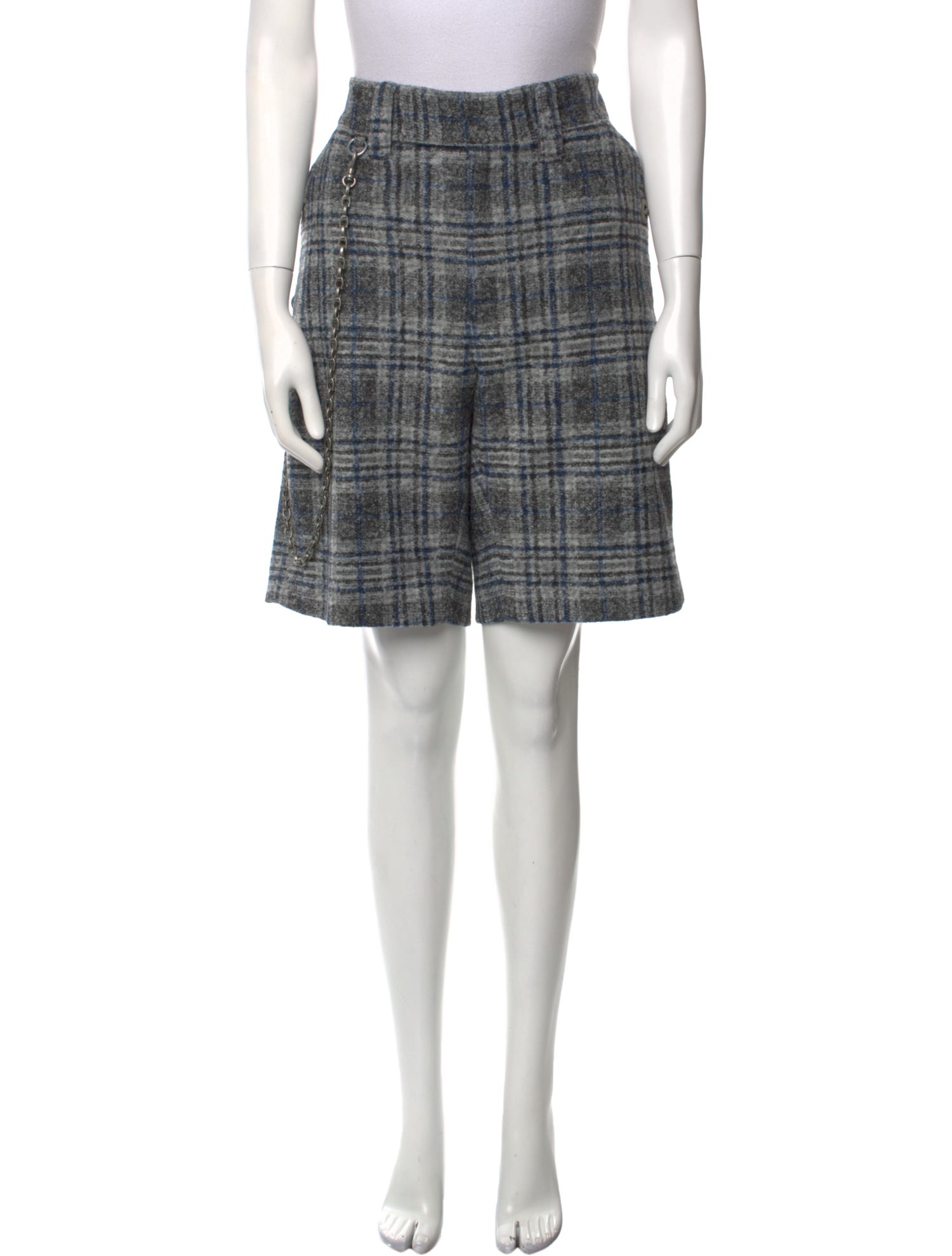 Coach Plaid Print Knee-Length Shorts w/ Tags