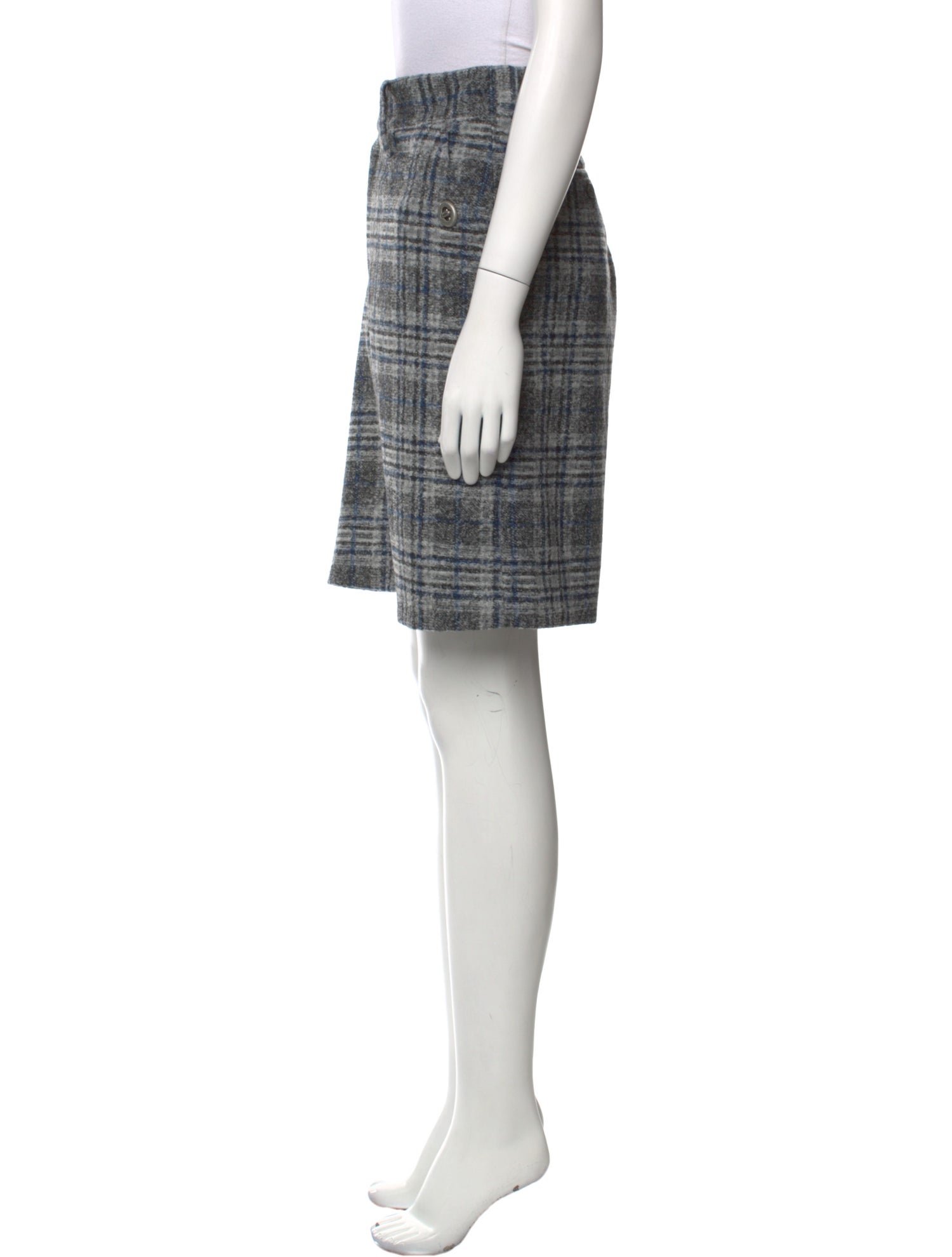 Coach Plaid Print Knee-Length Shorts w/ Tags