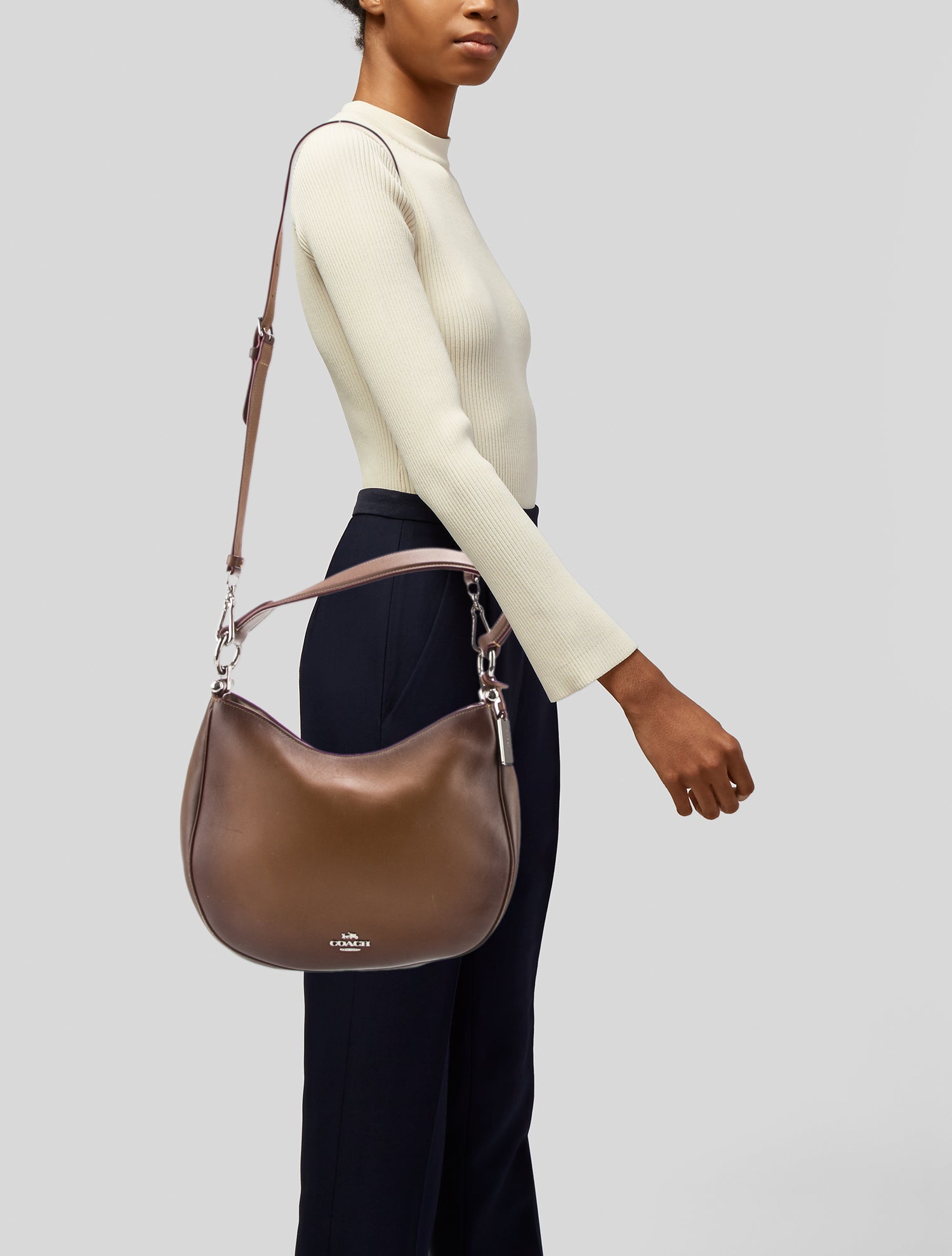 Coach Leather Hobo