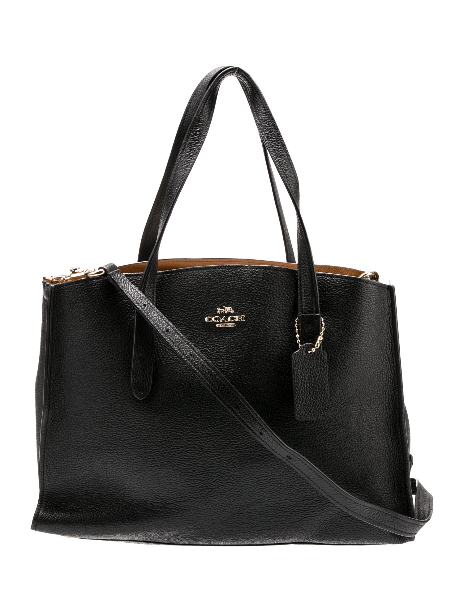 Coach Leather Top Handle Bag
