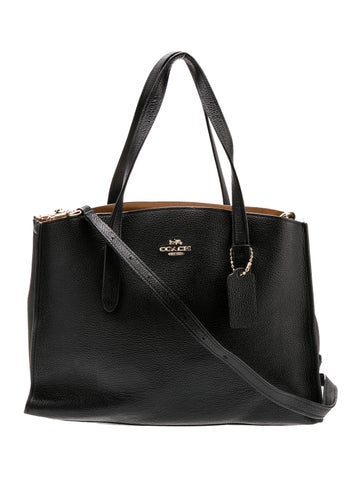 Coach Handle Bags Leather Top Bag