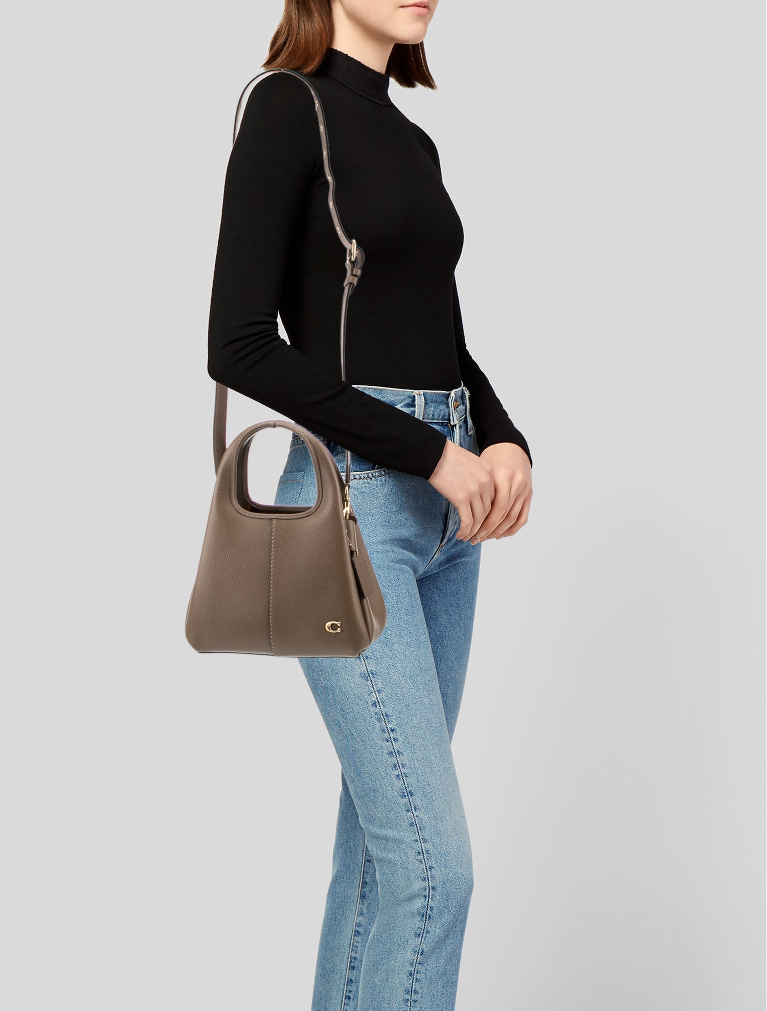 Coach Leather Top Handle Bag