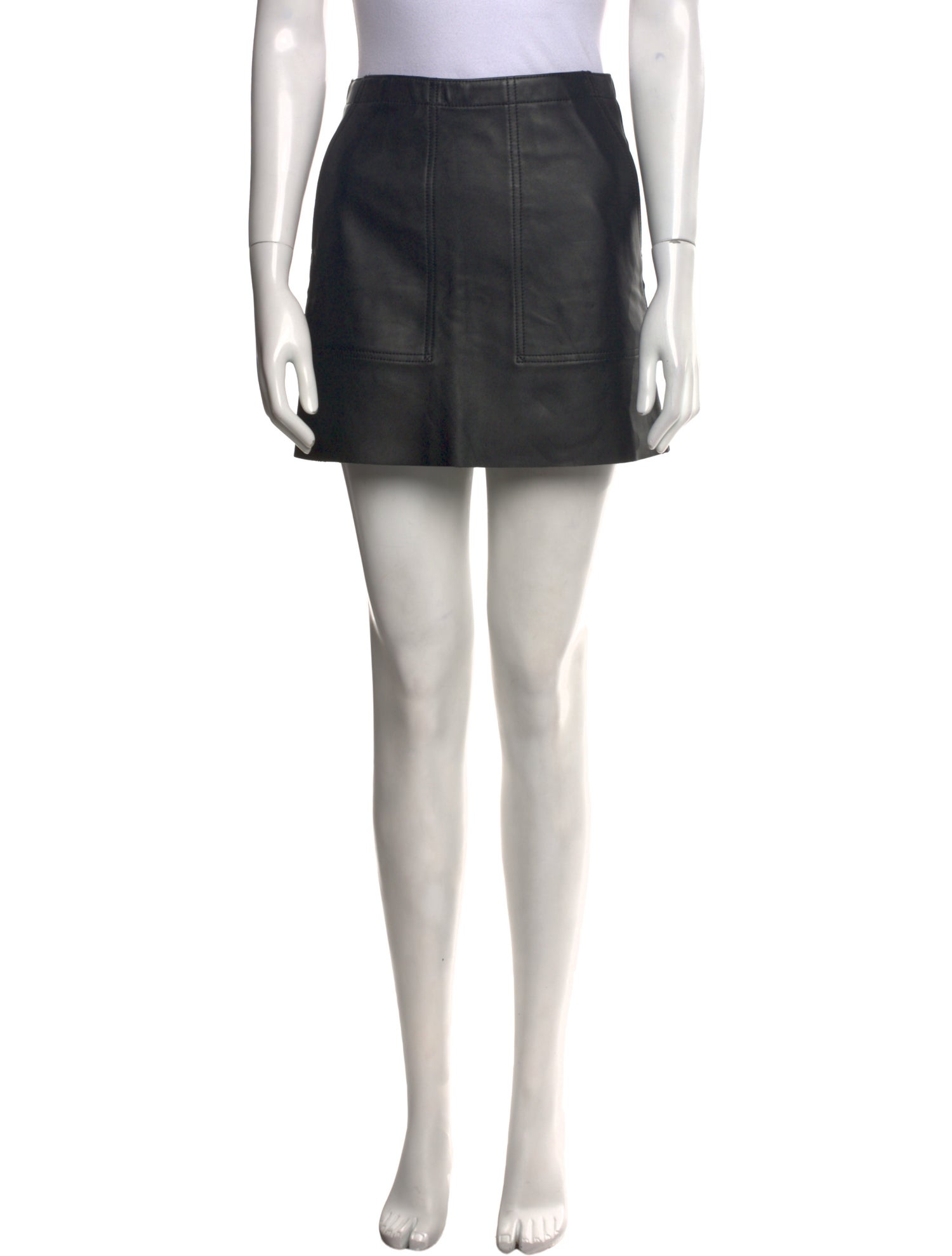 Coach Leather Mini Skirt