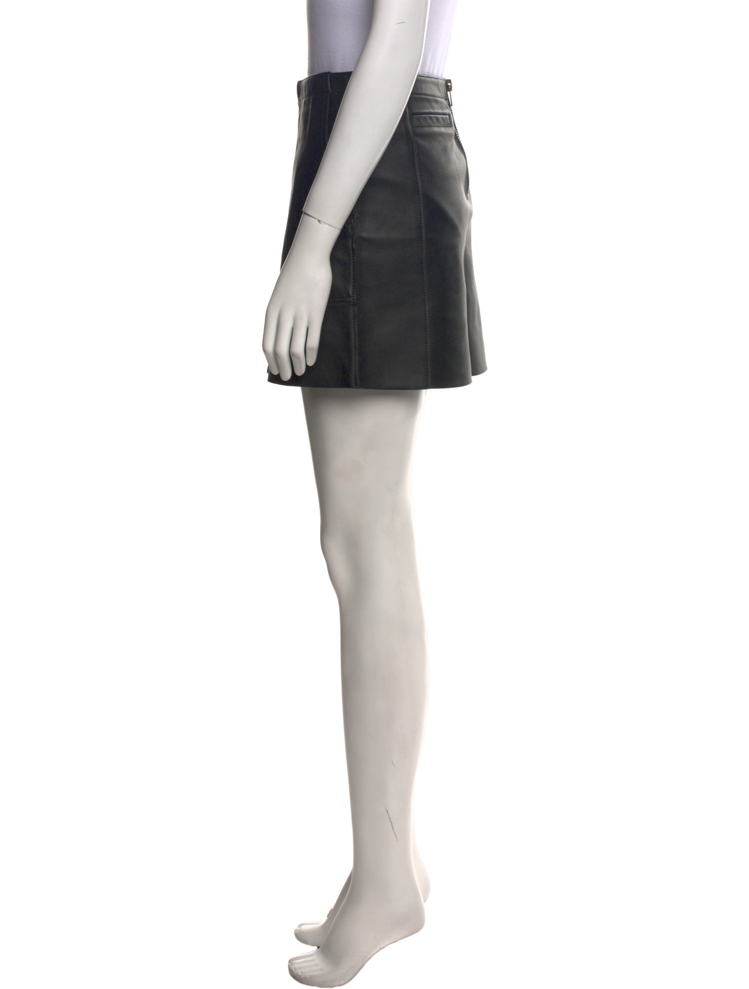 Coach Leather Mini Skirt