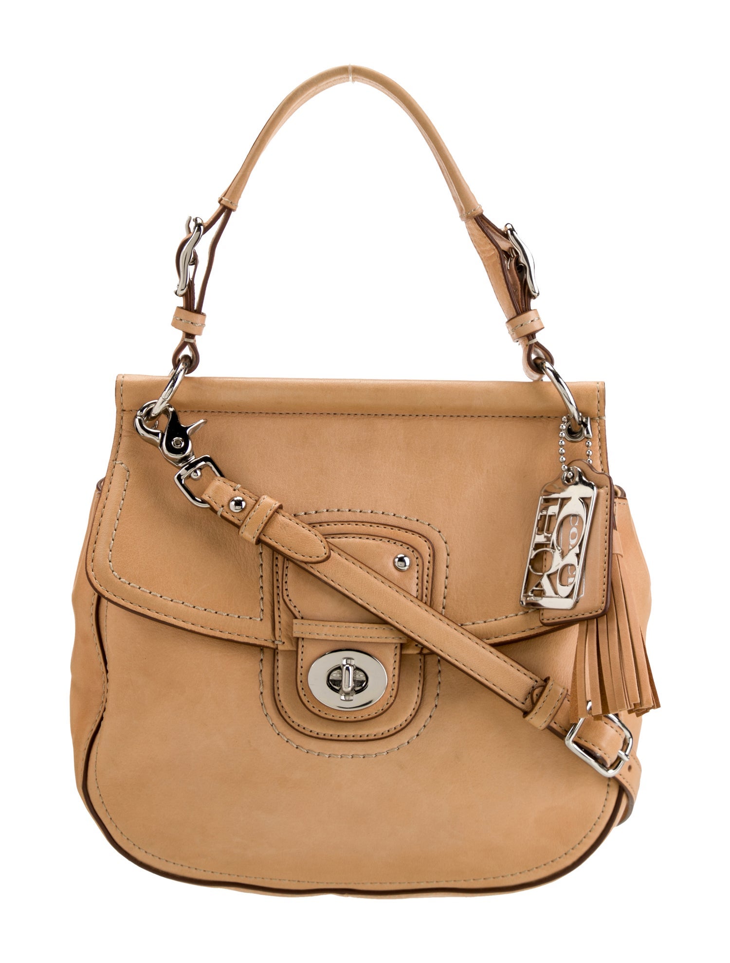 Coach Leather Top Handle Bag