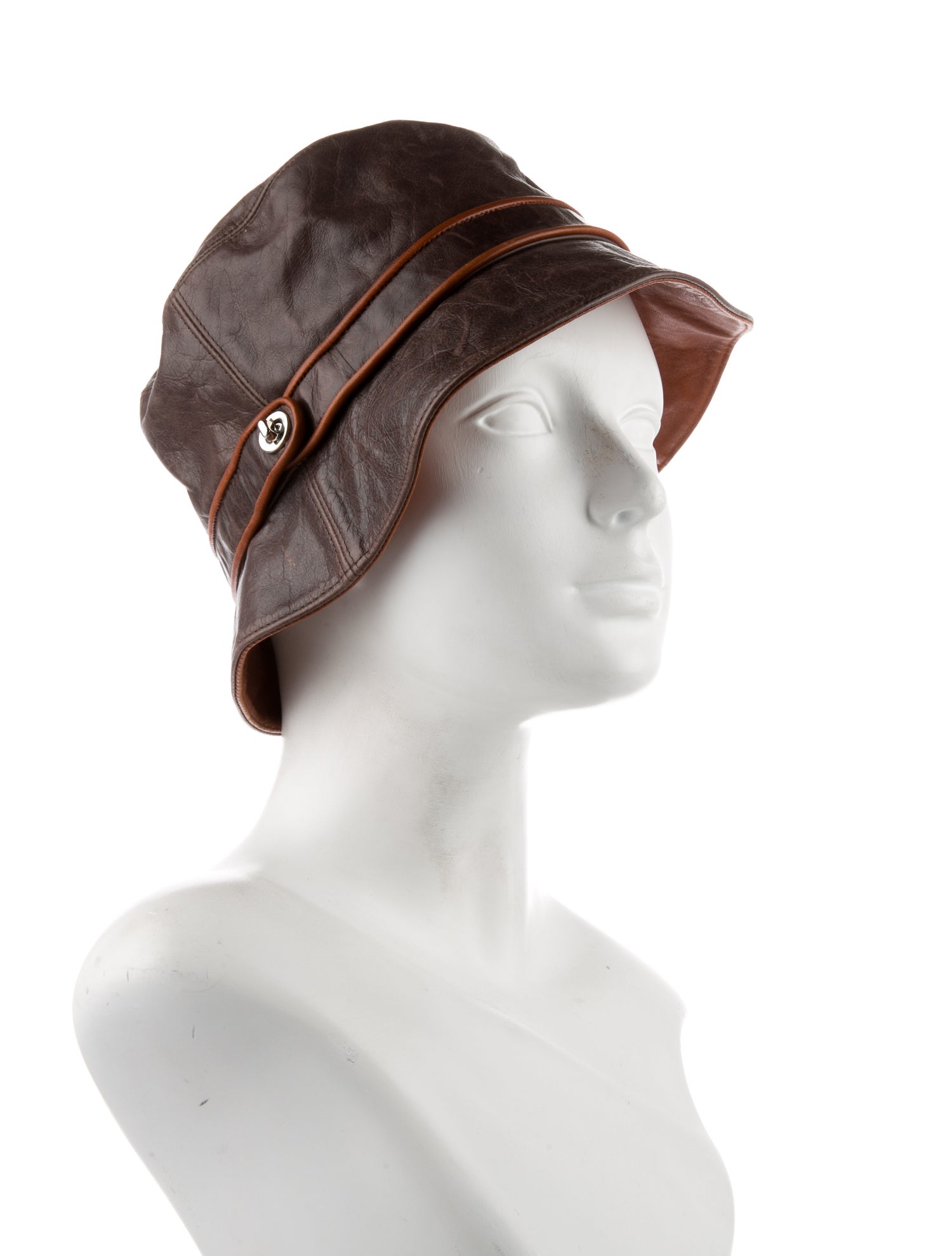 Coach Leather Bucket Hat
