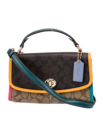 Coach Leather Top Handle Bag