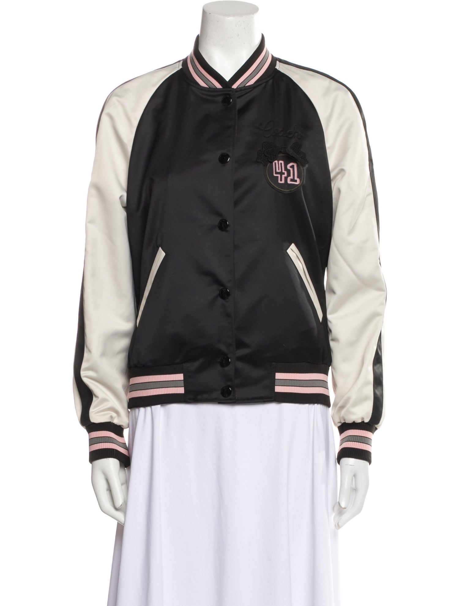 Coach Graphic Print Bomber Jacket