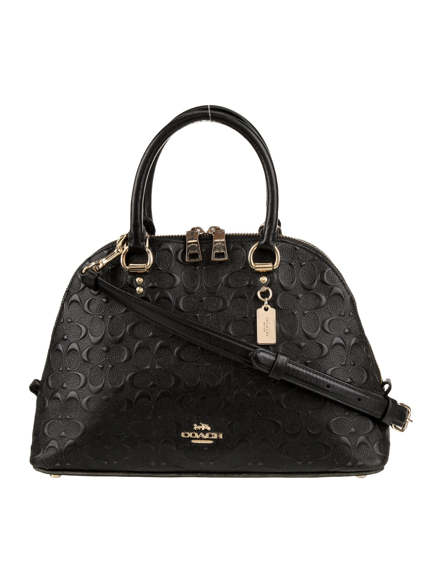 Coach Leather Top Handle Bag