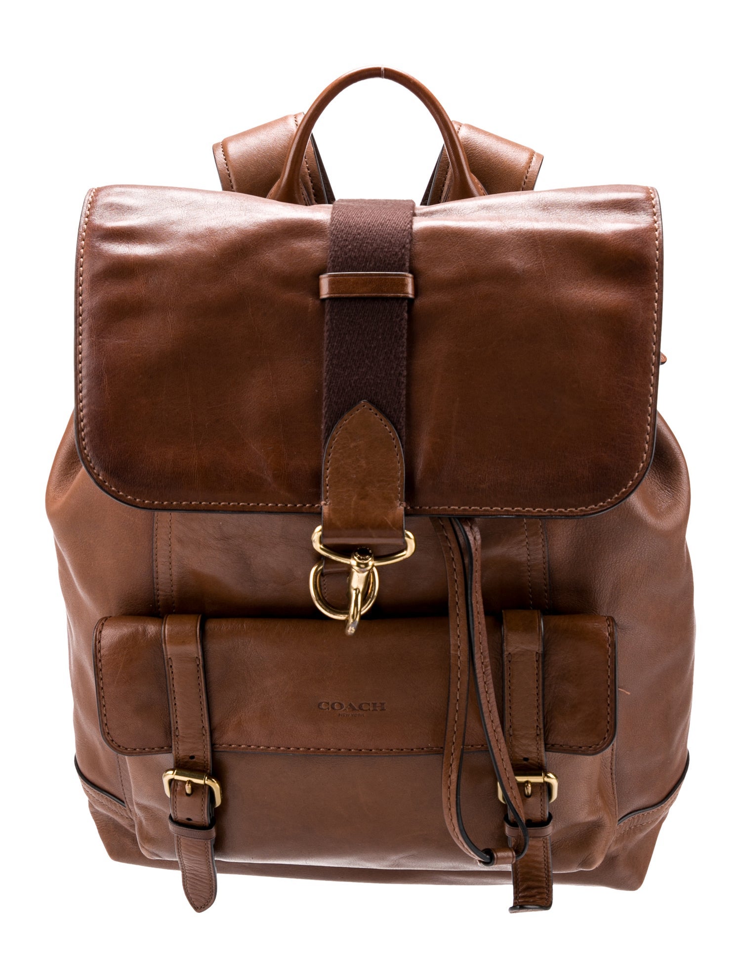 Coach Leather Backpack