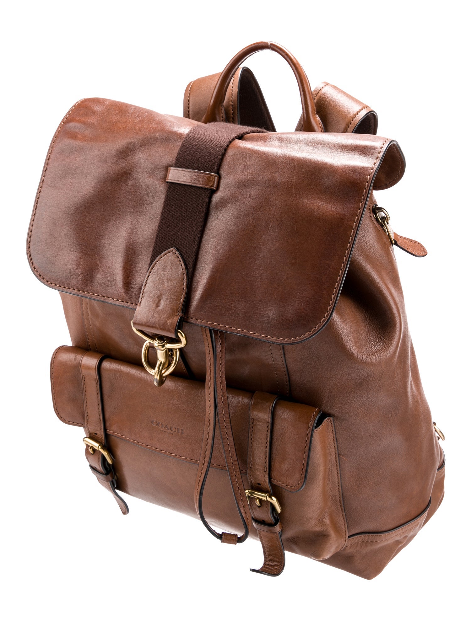 Coach Leather Backpack