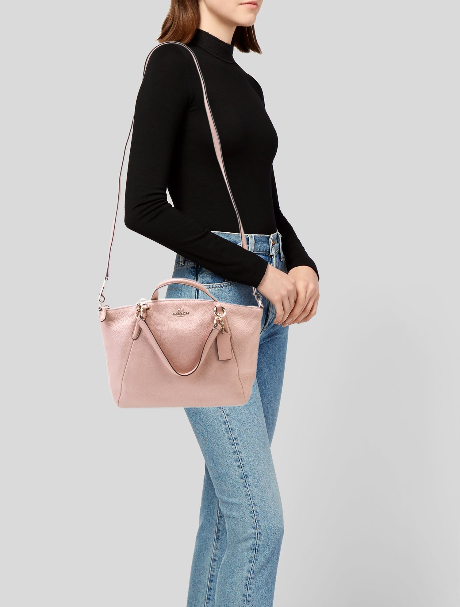 Coach Leather Prada Galleria Double Zip