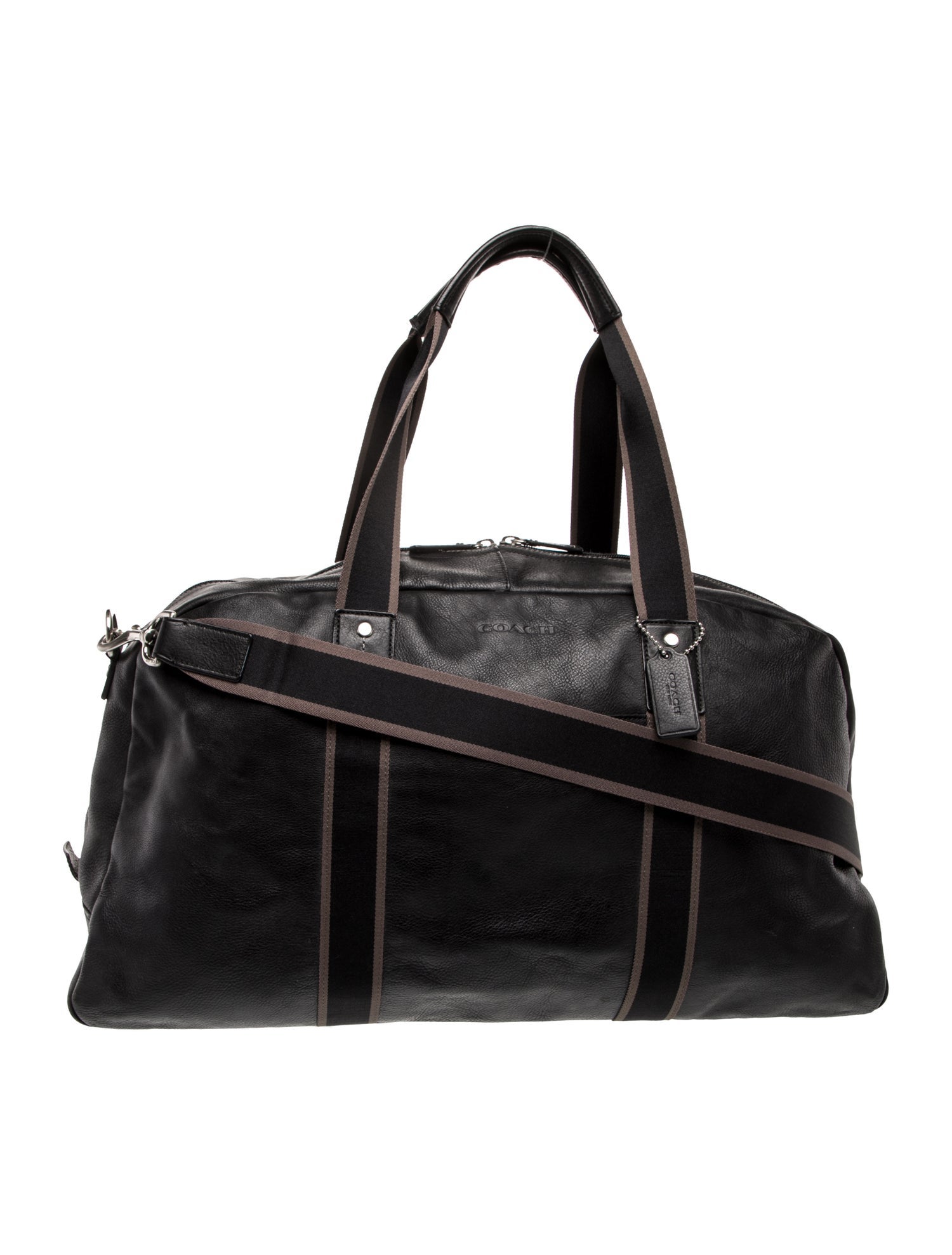 Coach Leather Weekender Bag