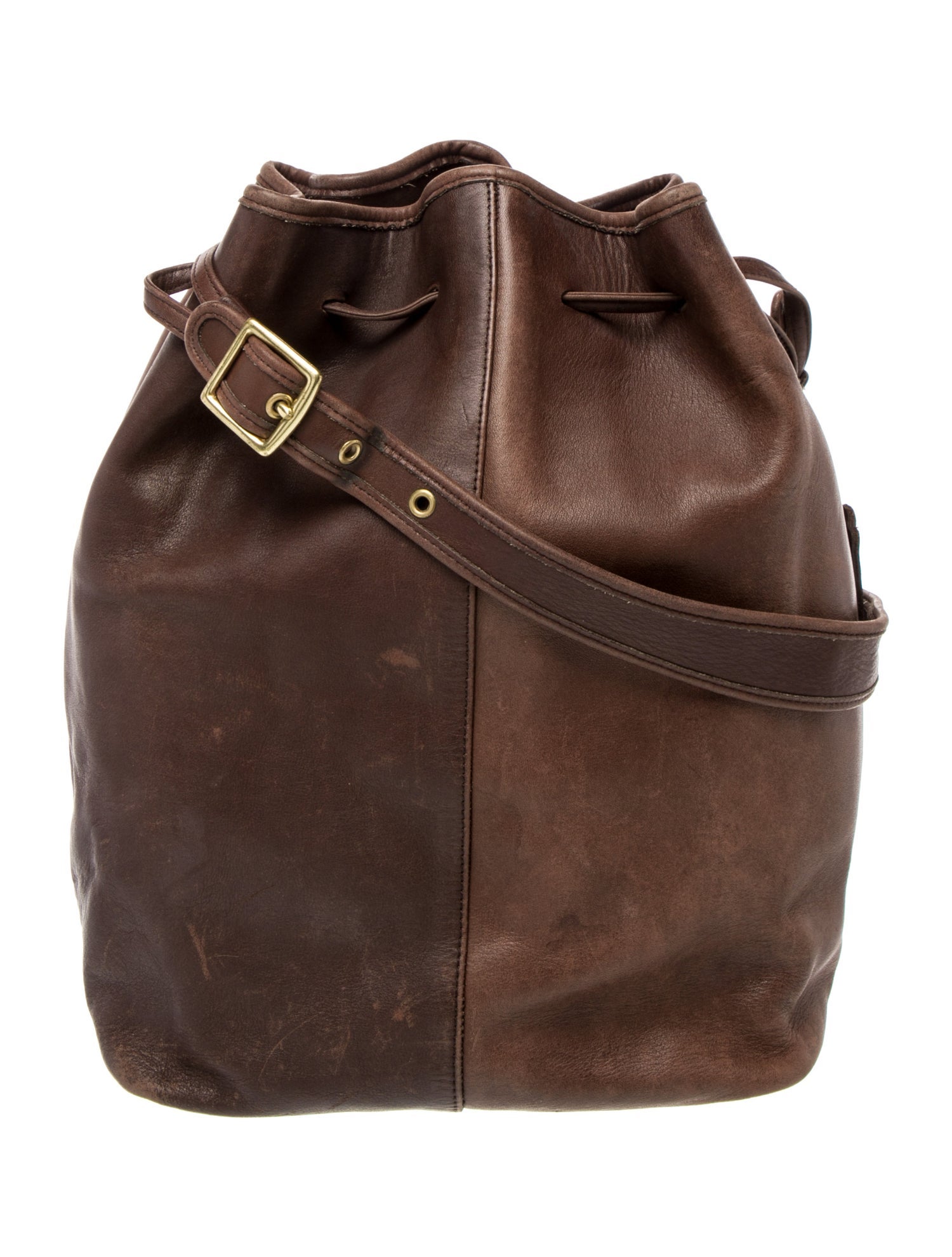 Coach Leather Bucket Bag