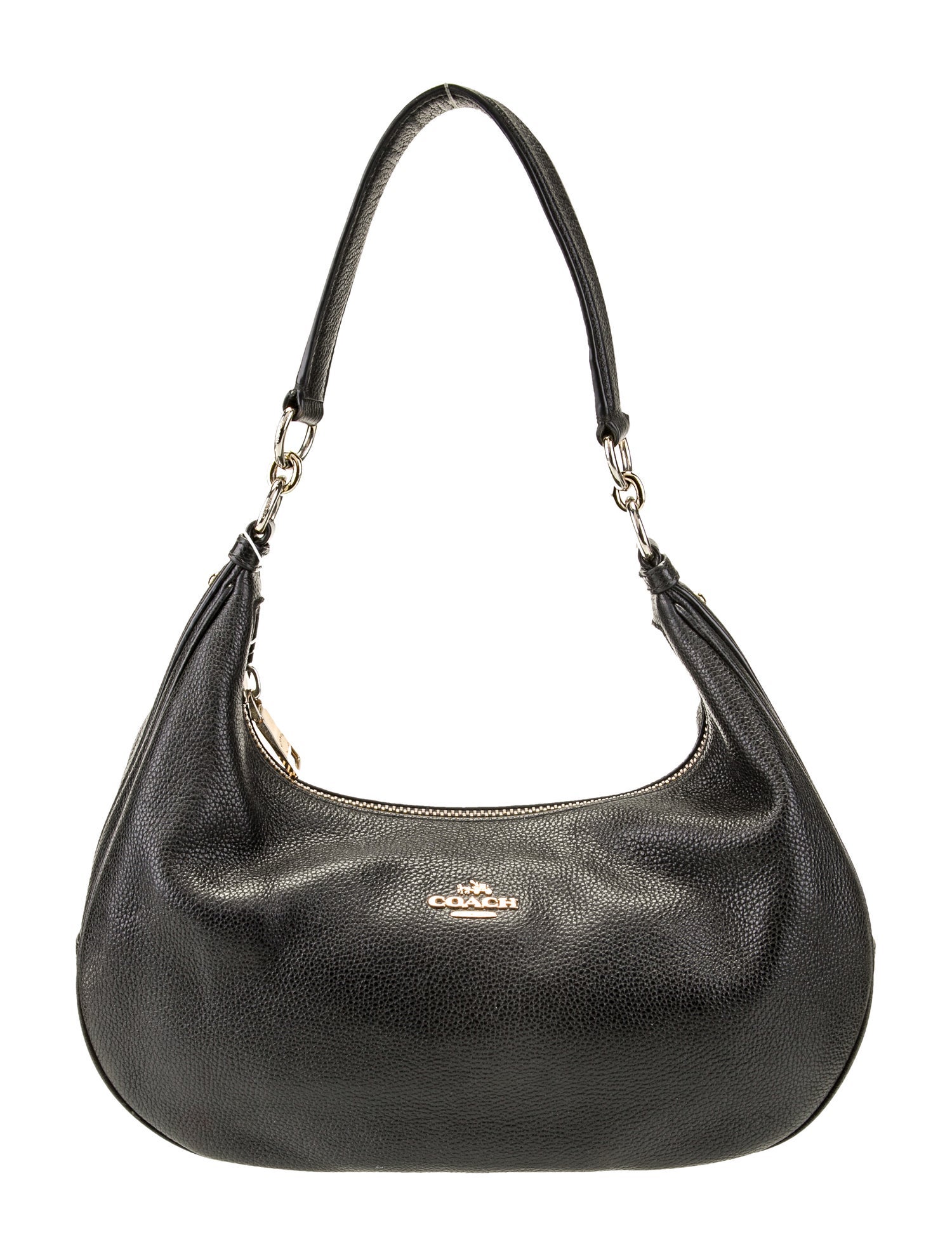 Coach Embossed Leather Shoulder Bag