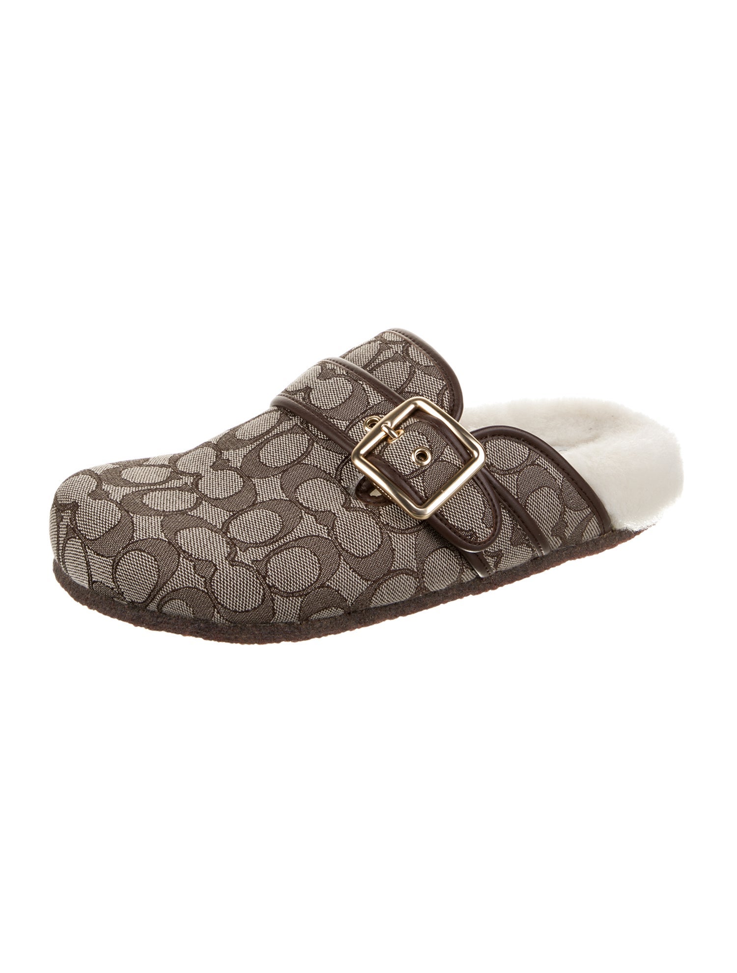 Coach Canvas Printed Mules