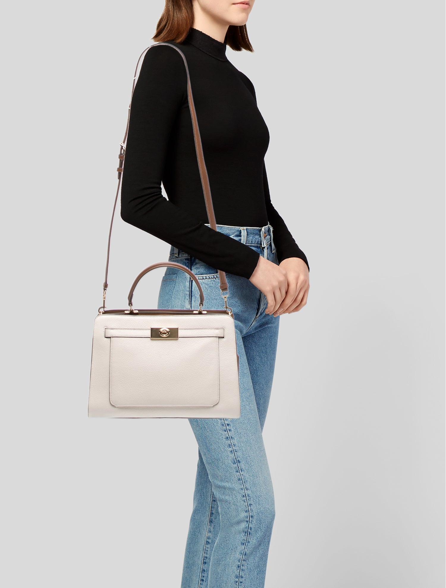 Coach Leather Top Handle Bag