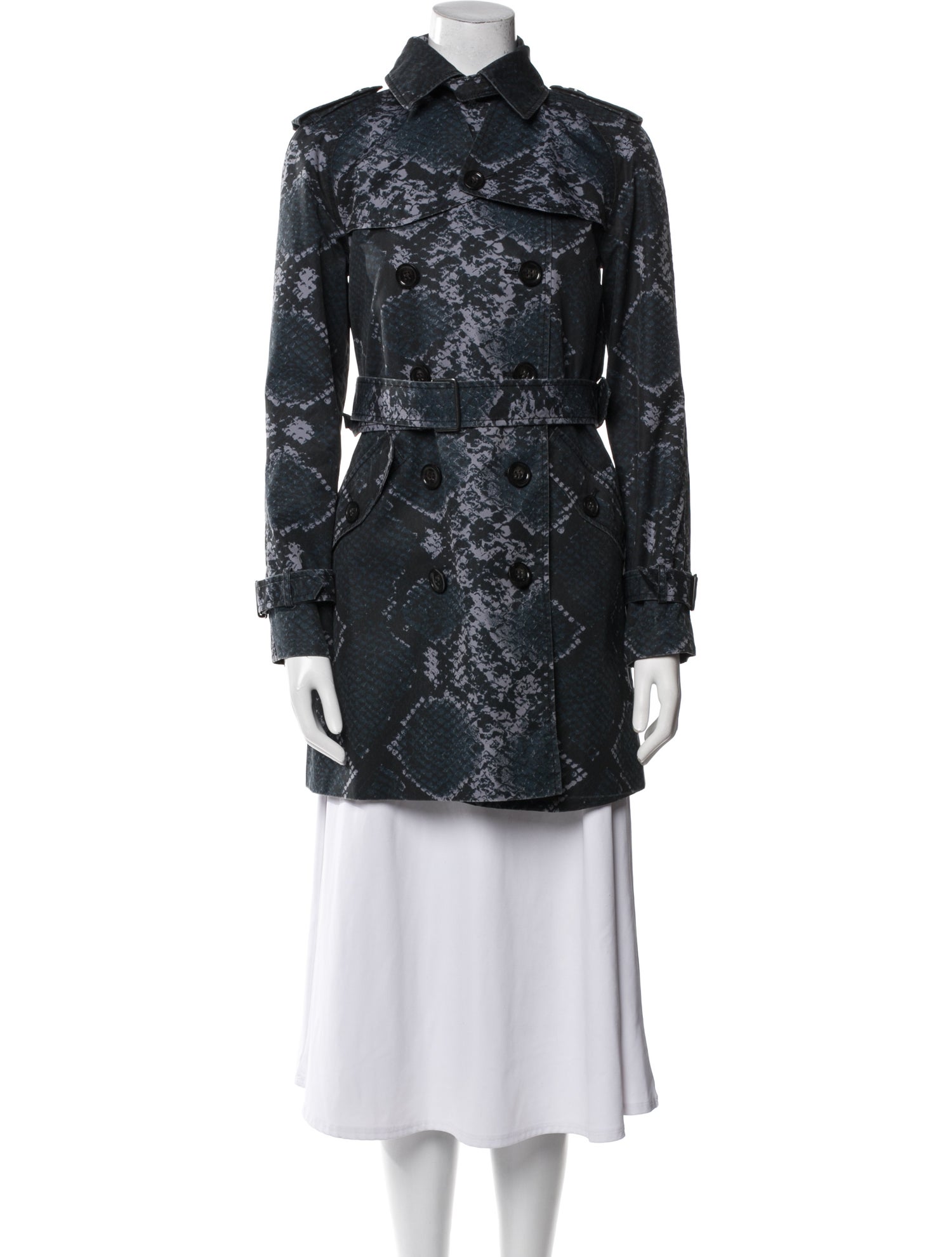 Coach Animal Print Trench Coat