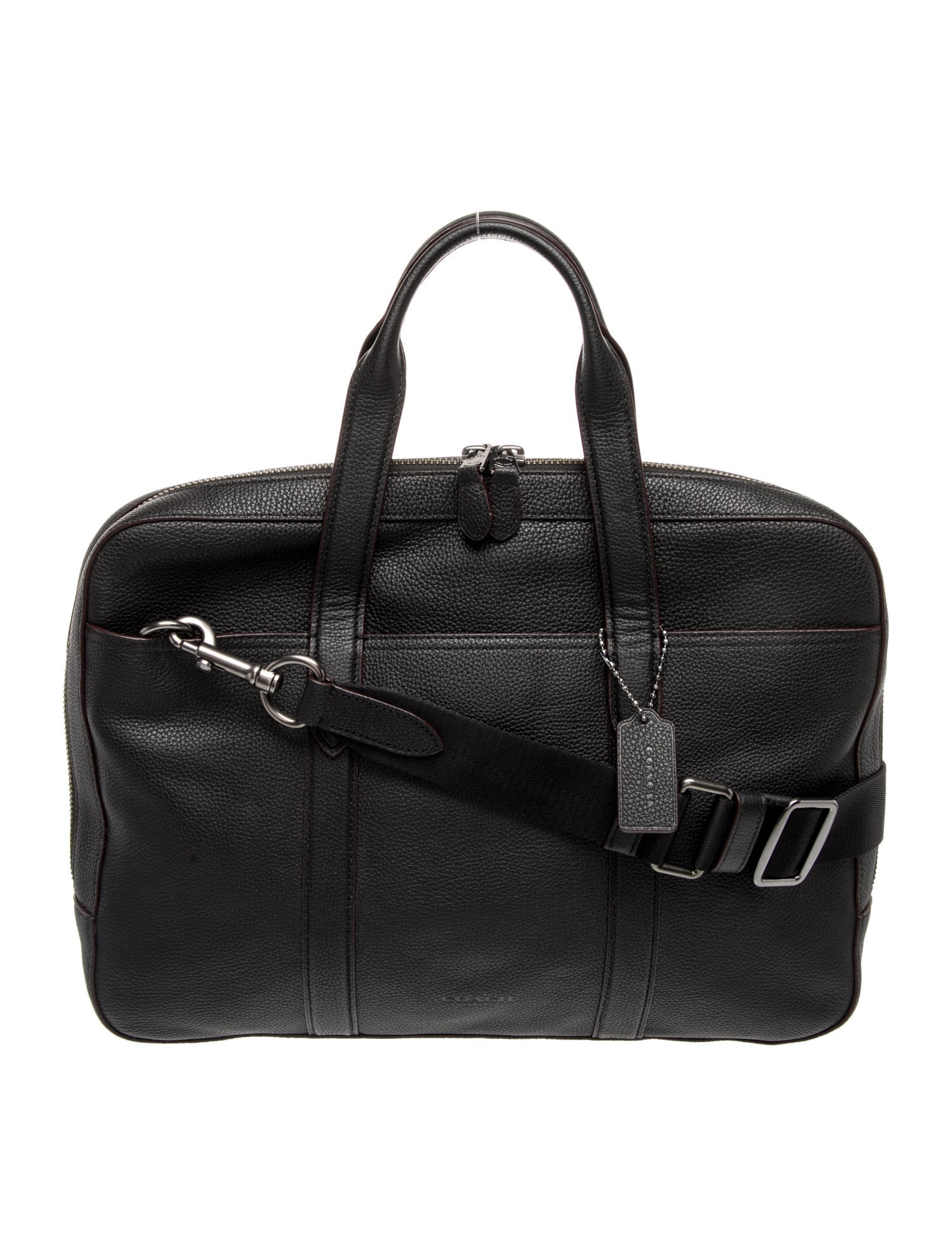 Coach Leather Weekender Bag