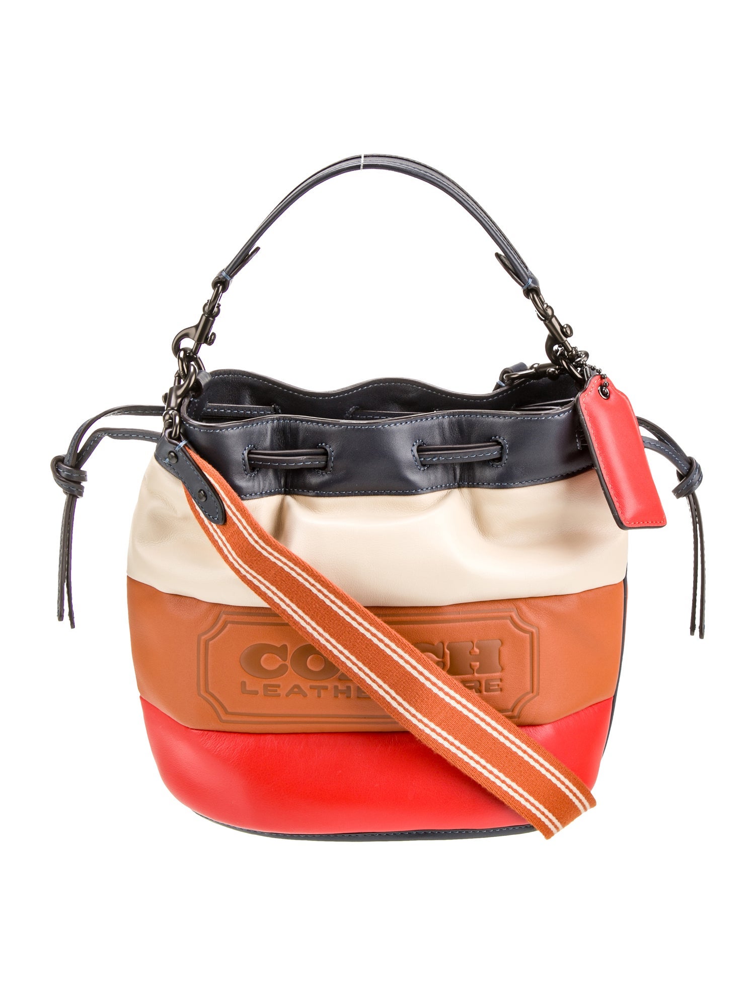 Coach Leather Bucket Bag