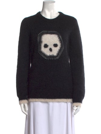 Coach Mohair Graphic Print Sweater