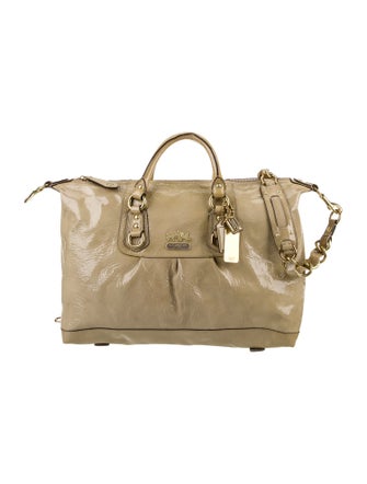 Coach Patent Leather Weekender Bag