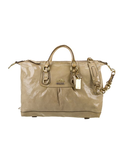 Coach Patent Leather Weekender Bag