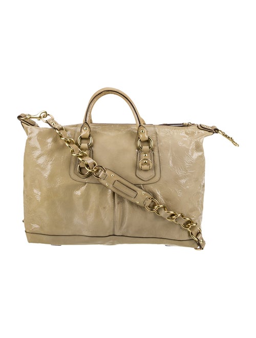 Coach Patent Leather Weekender Bag