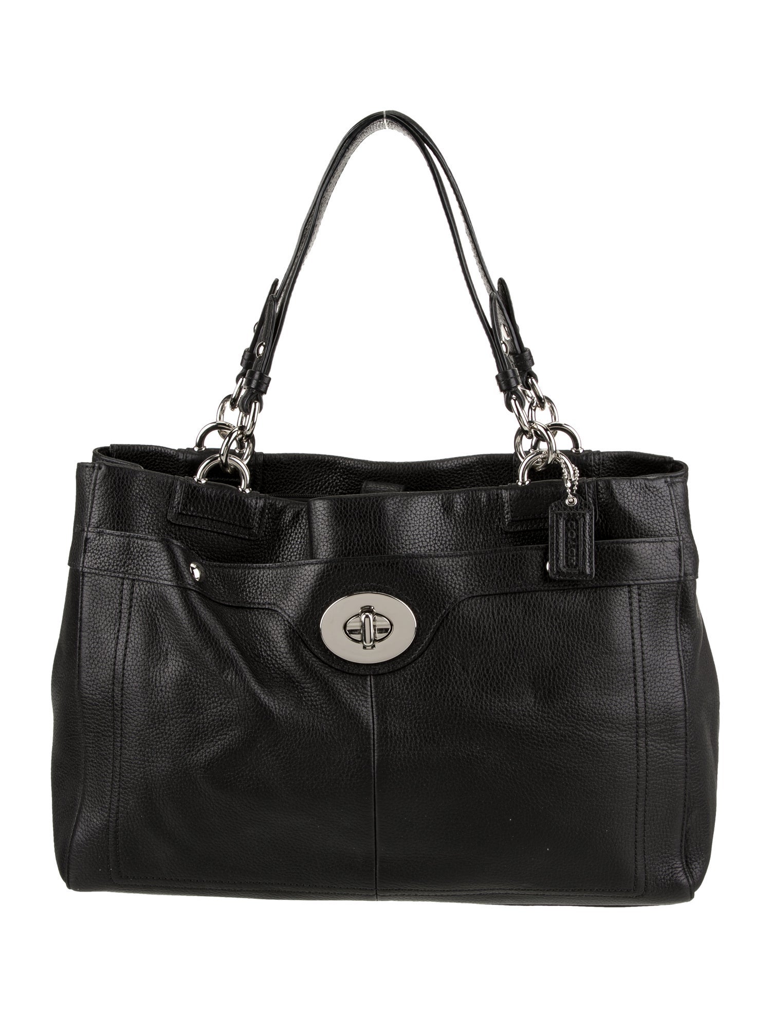 Coach Leather Top Handle Bag