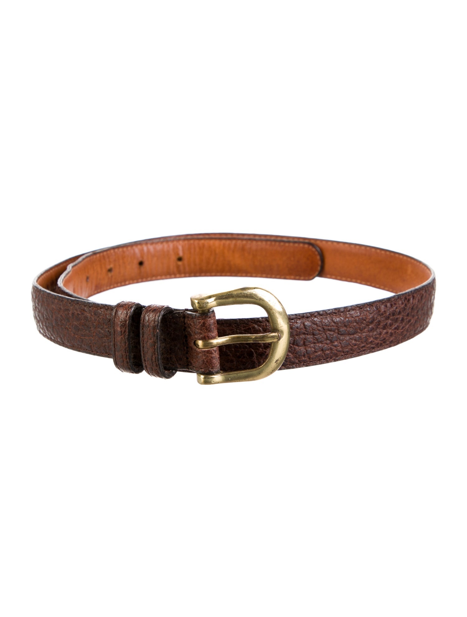 Coach Skinny Leather Belt