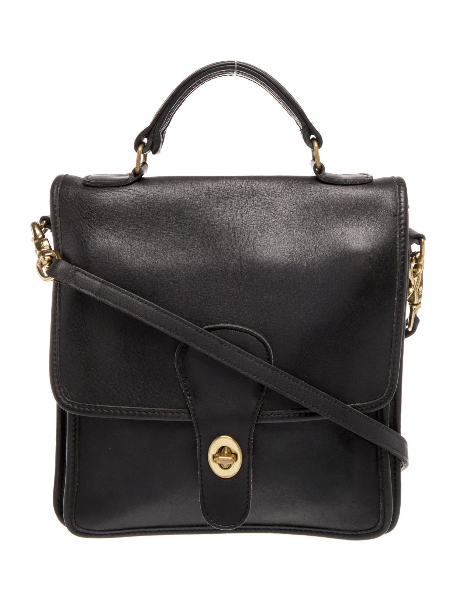 Coach Leather Top Handle Bag