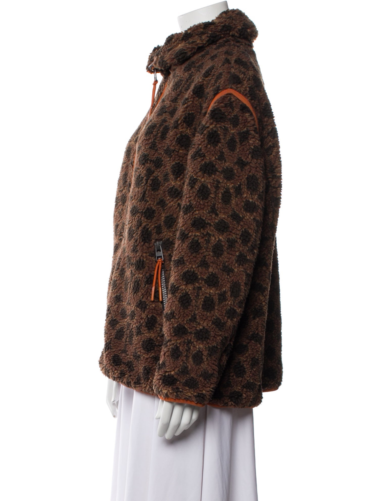 Coach Printed Faux Fur Jacket