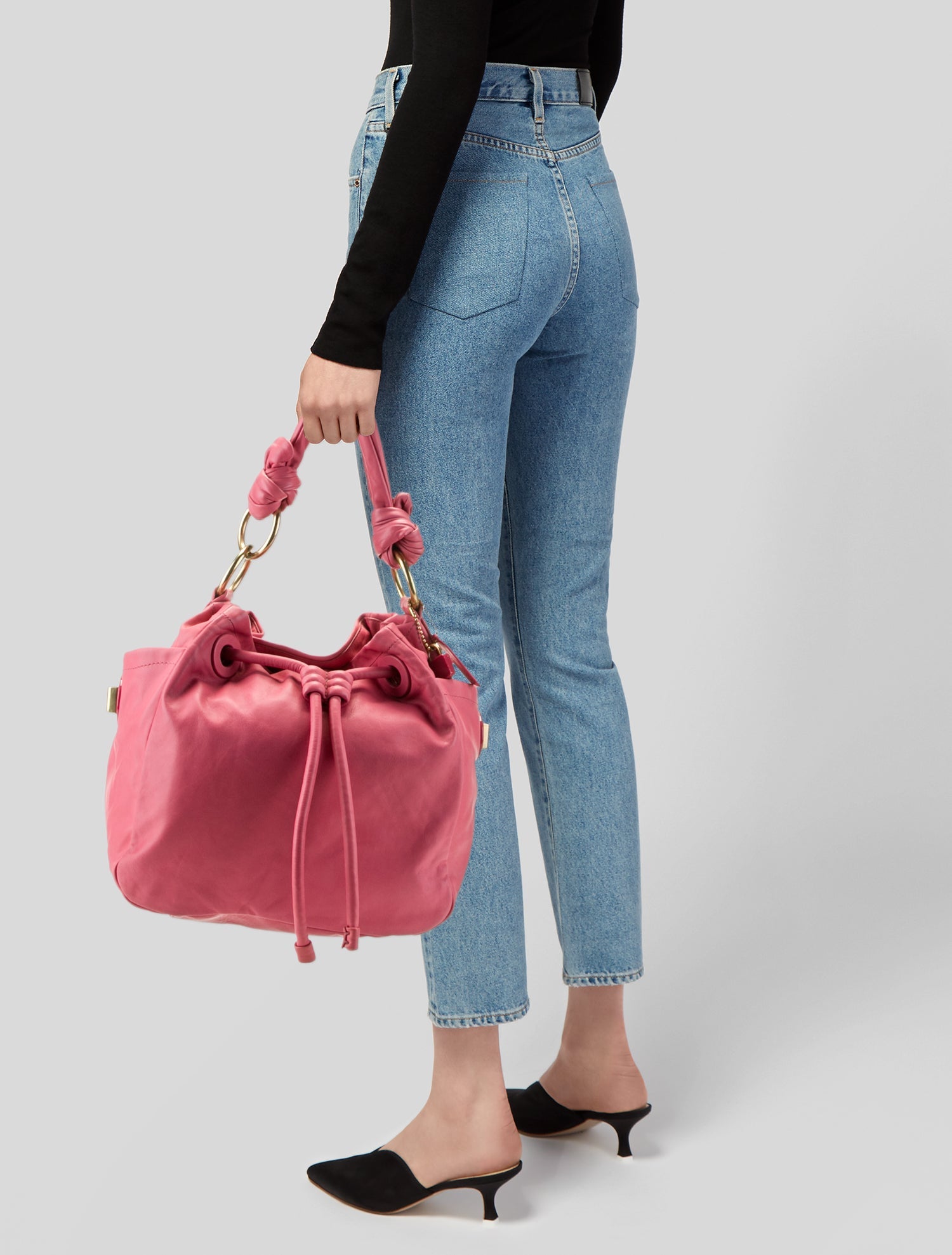 Coach Leather Bucket Bag