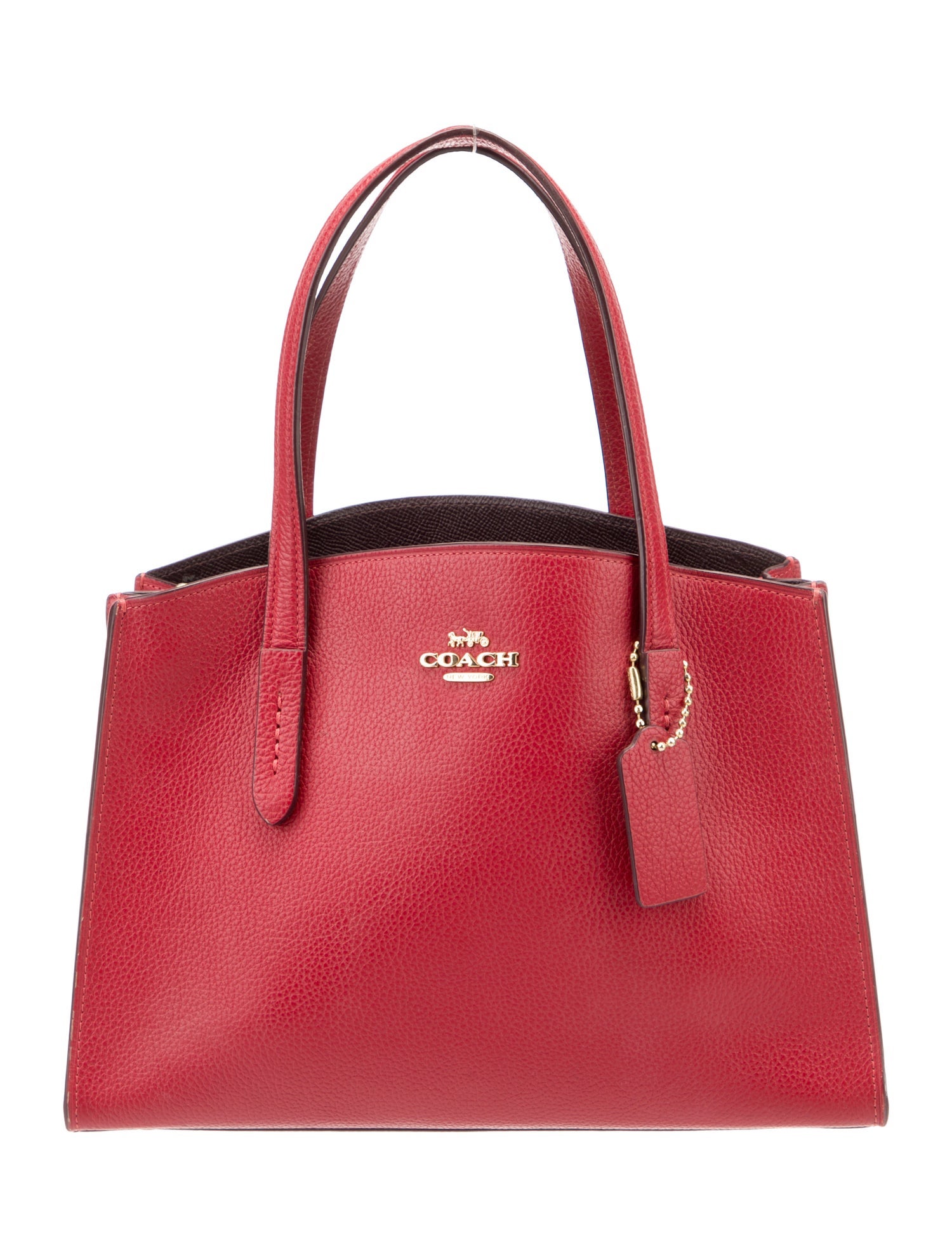 Coach Leather Top Handle Bag