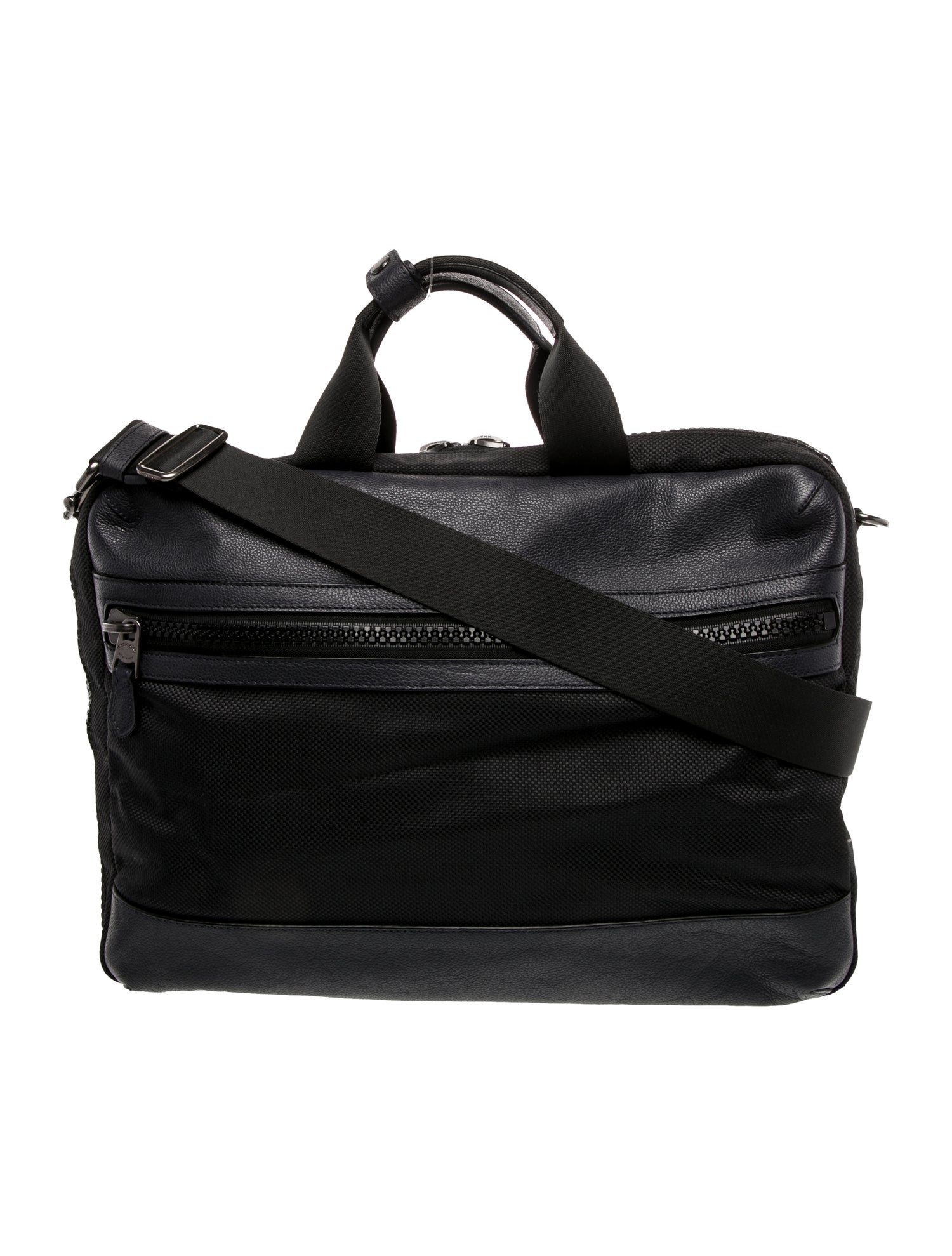 Coach Leather Weekender Bag