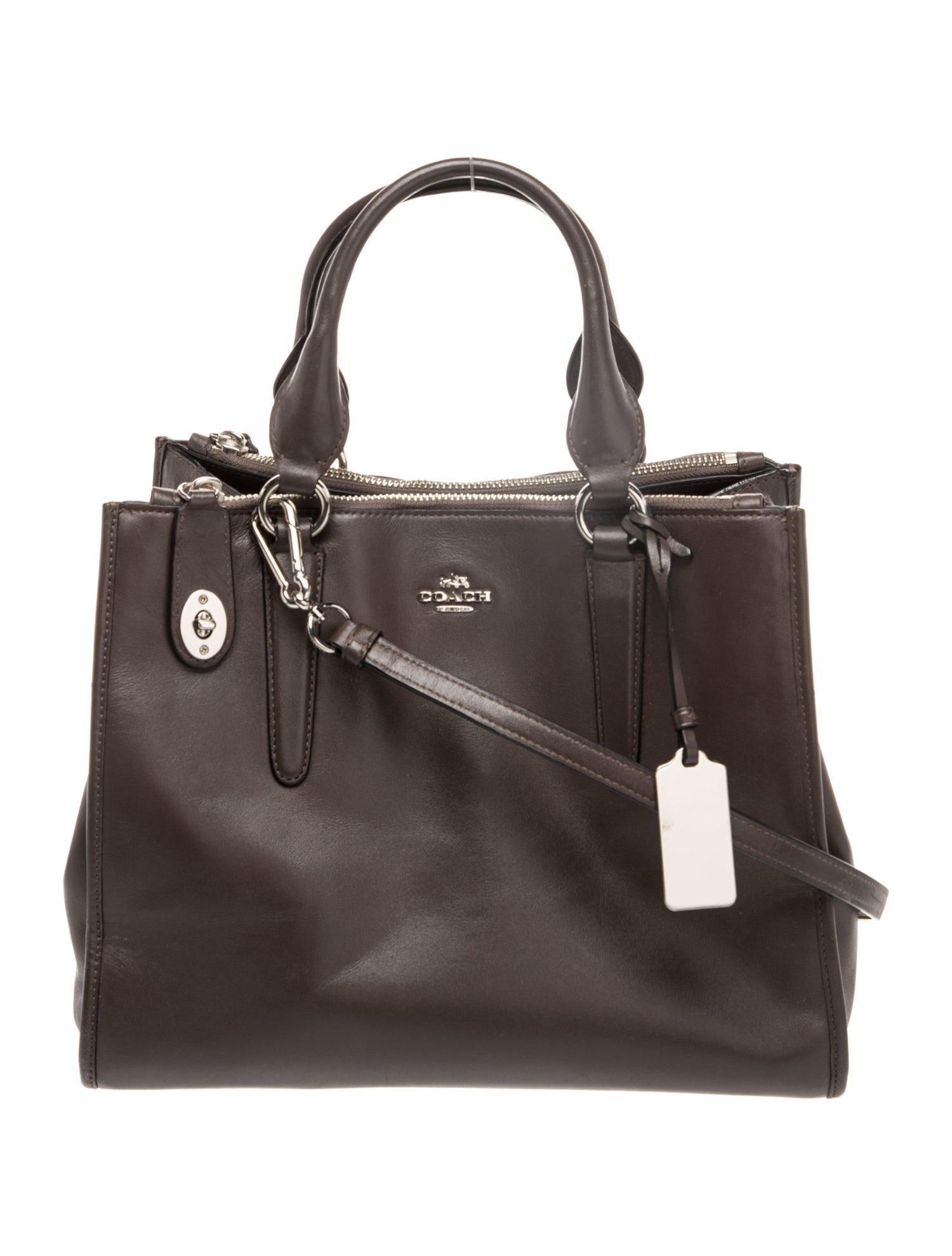 Coach Leather Top Handle Bag