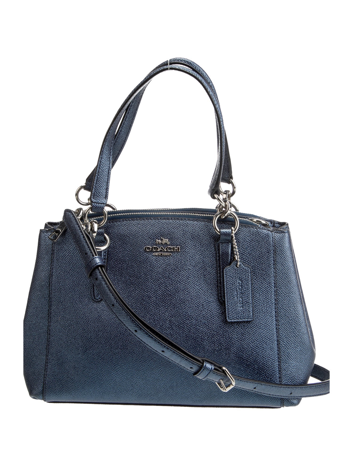 Coach Saffiano Leather Top Handle Bag