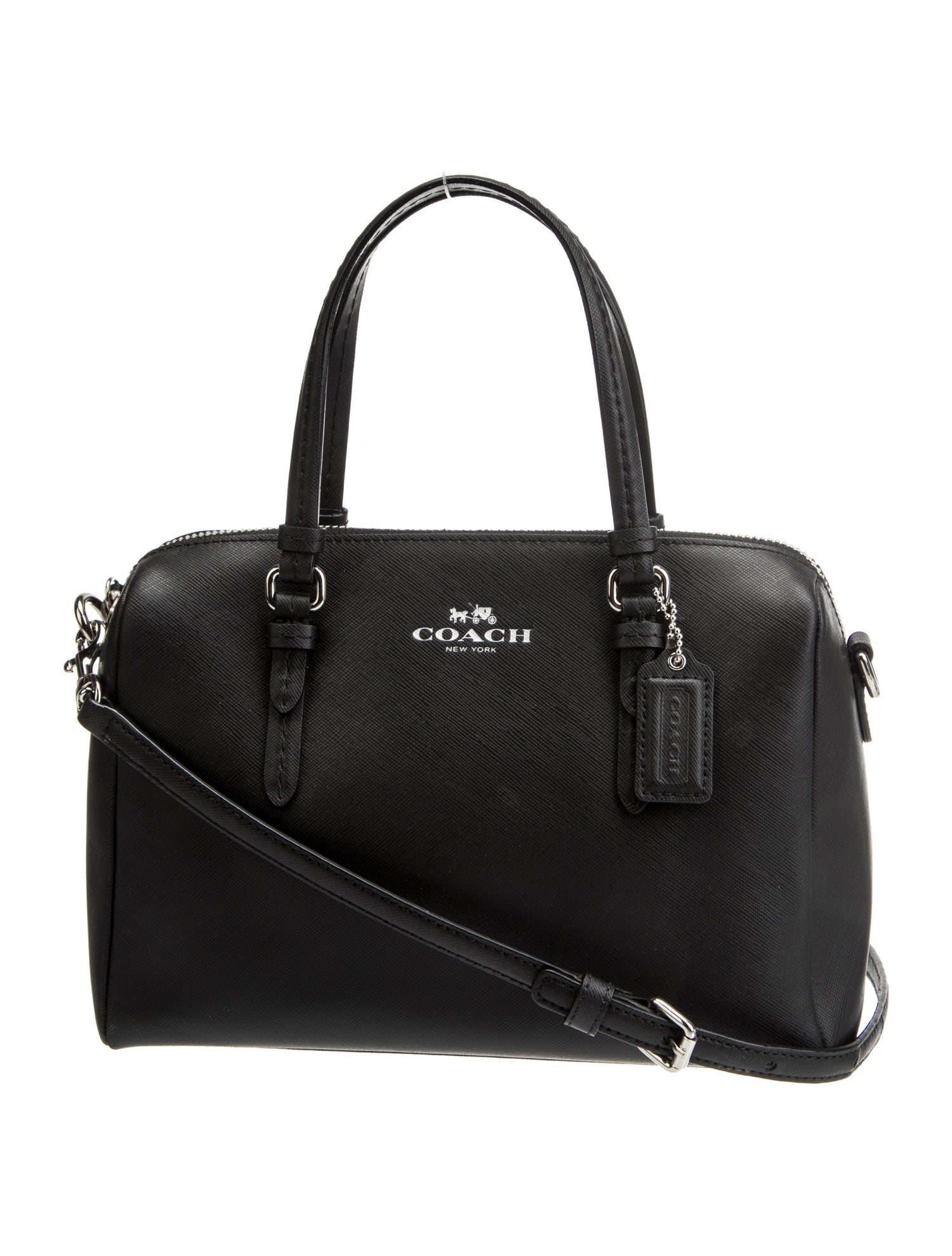 Coach Saffiano Leather Top Handle Bag