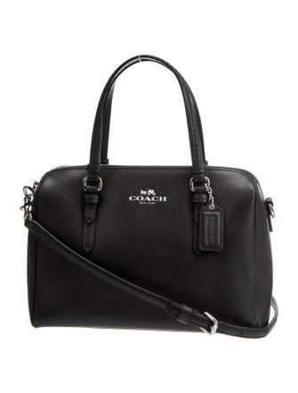 Coach Saffiano Leather Top Handle Bag