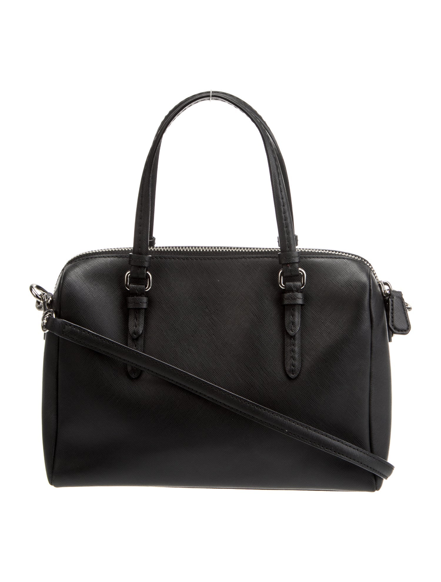 Coach Saffiano Leather Top Handle Bag