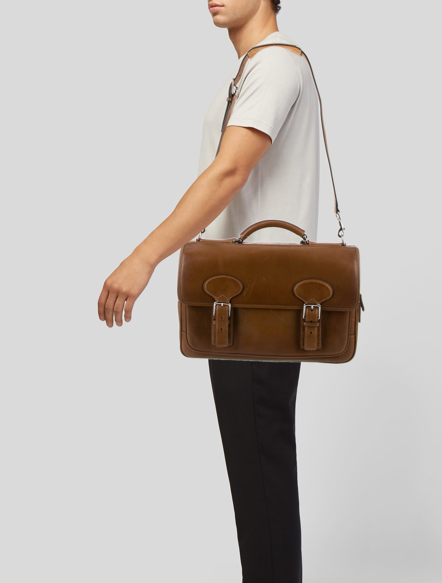 Coach Leather Messenger Bag