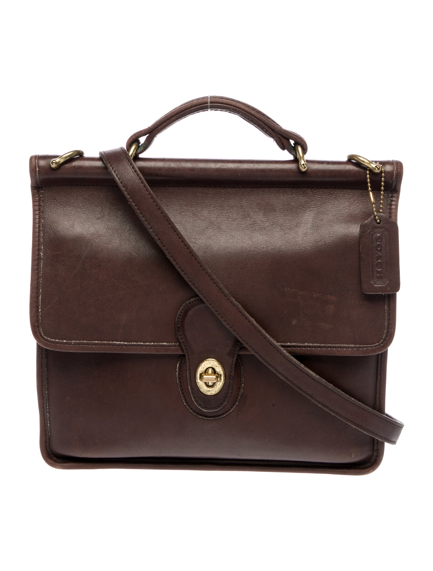 Coach Leather Top Handle Bag Vintage