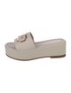 Coach Leather Slides