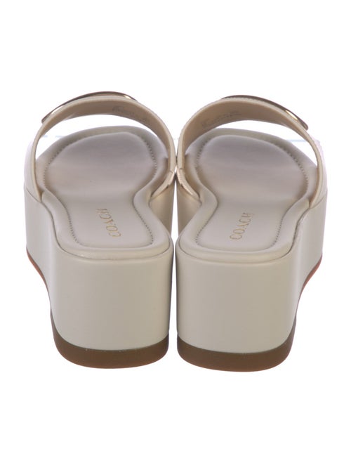 Coach Leather Slides