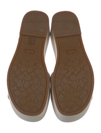 Coach Leather Slides