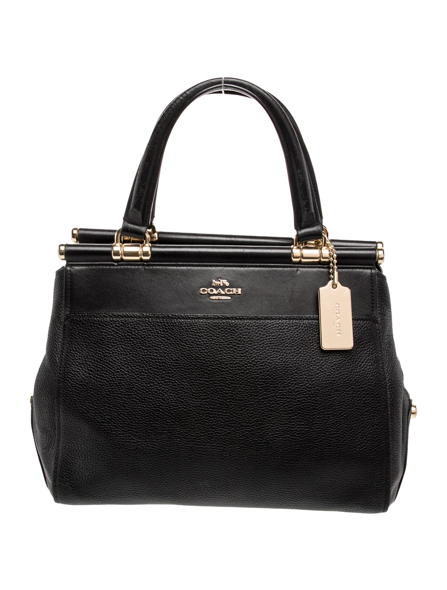 Coach Leather Top Handle Bag